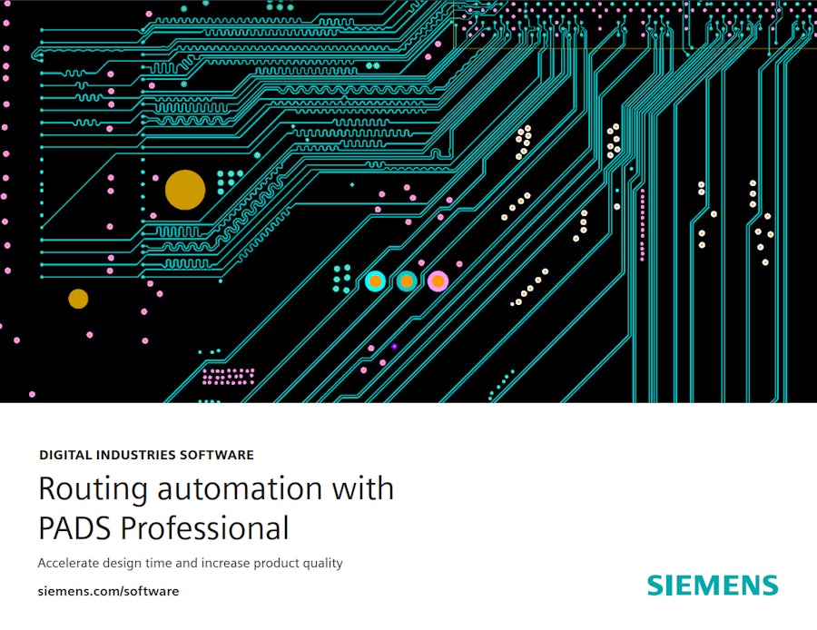 An image of routing automation using PADS Professional PCB design software