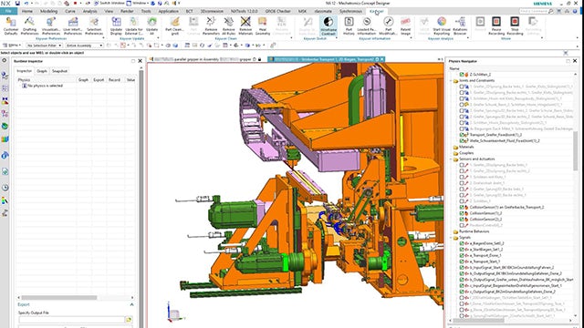 GROB engineers use Mechatronics Concept Designer software for virtual commissioning. (image courtesy of GROB)