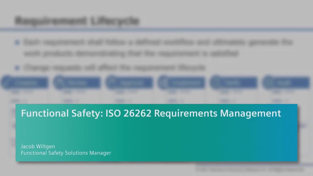 Functional Safety ISO 26262 Requirements Management Siemens Software