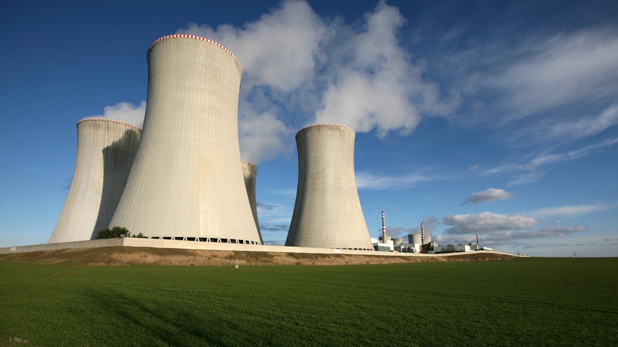 A nuclear power plant.