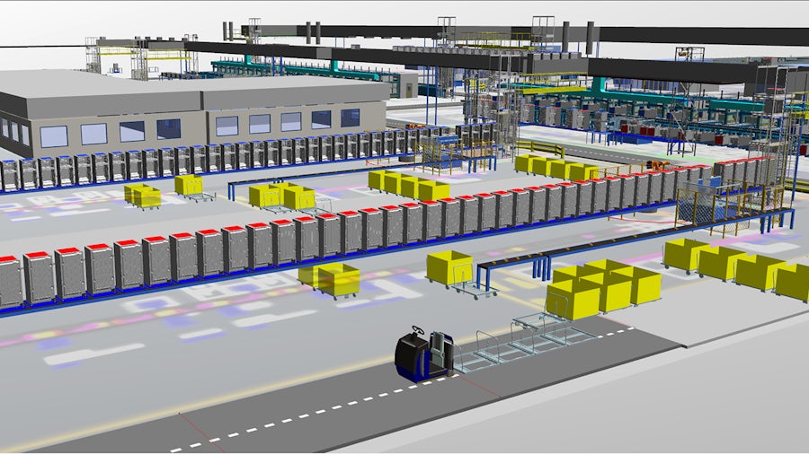 Electrolux implements worldwide 3D factory and material flow planning