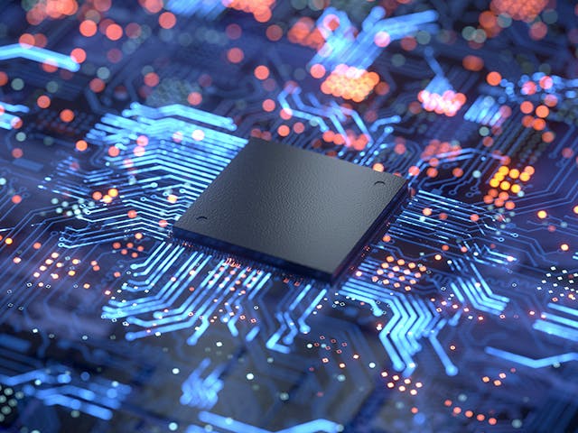 IC chip connected to lit-up circuitry on board | Calibre Auto-Waivers provides fast, accurate, automated recognition, removal, and tracking of waived design rule violations during design rule checking.