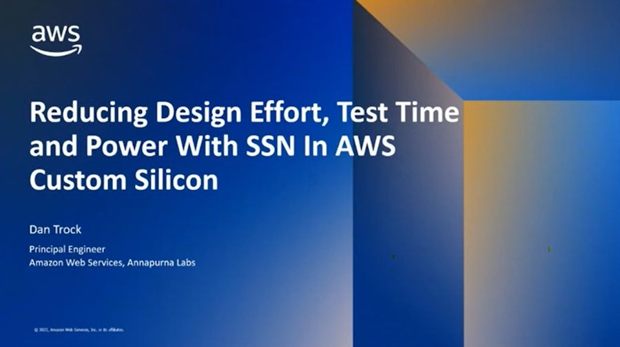 image of slide for Tessent SSN video presentation