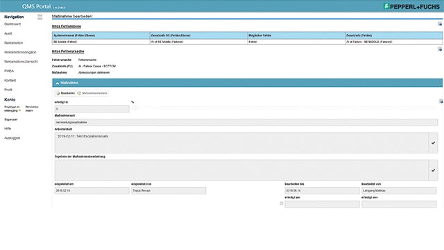 FMEA actions are assigned to employees across the entire organization via Opcenter Quality web portal without the need to have the software installed on each computer.