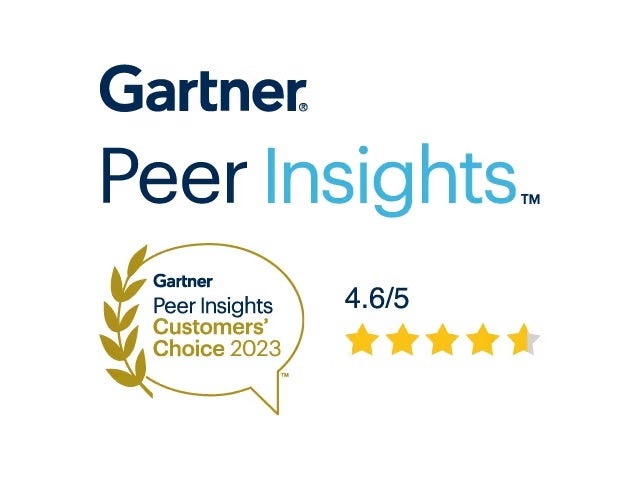 Gartner peer insights banner 2023.