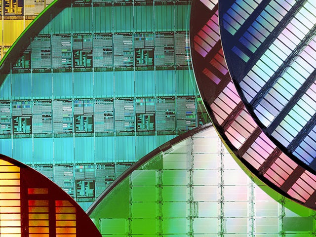 colorful images of IC wafers | Calibre Design