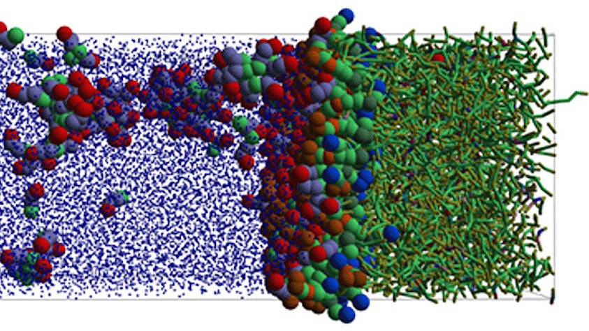 Coarse-grained implementation graphic from the Simcenter Culgi software.