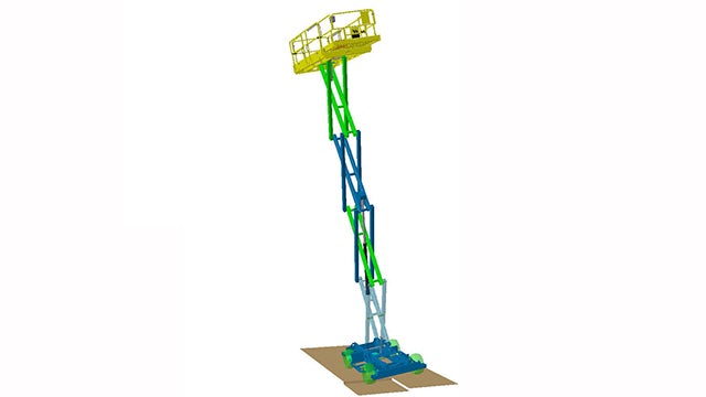 Simulation of in-operation machine  stability, using Simcenter 3D Motion.