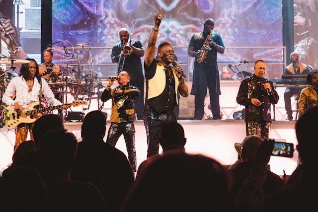 Earth, Wind & Fire performing in Milwaukee.