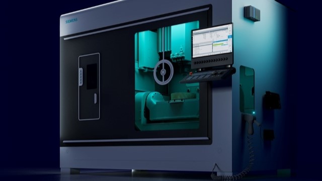 Rendering of a large Siemens machine with a computer on the front