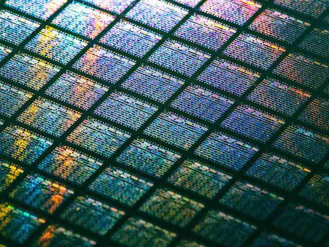 Image of processors representing the cloud.