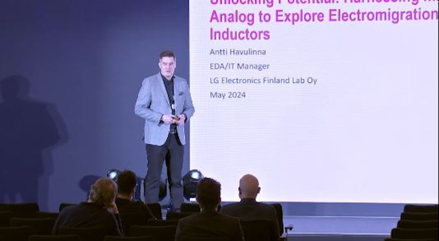 Antti Havulinna of LG Electronics presents at U2U Europe 2024