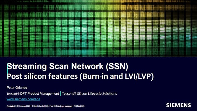 Streaming Scan Network post-silicon features