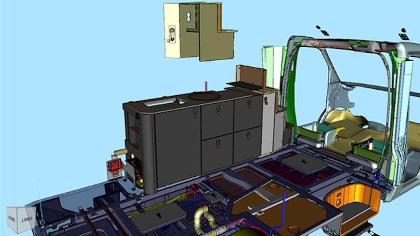 Hymer engineers use Rapid Author for Teamcenter to create electronic instructions for assembly lines.