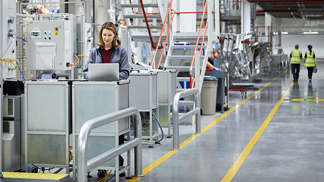 Engineer in a factory. 