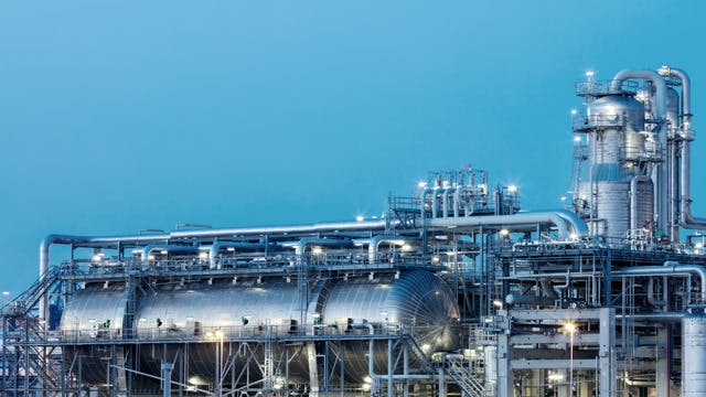 Oil and gas process plant.