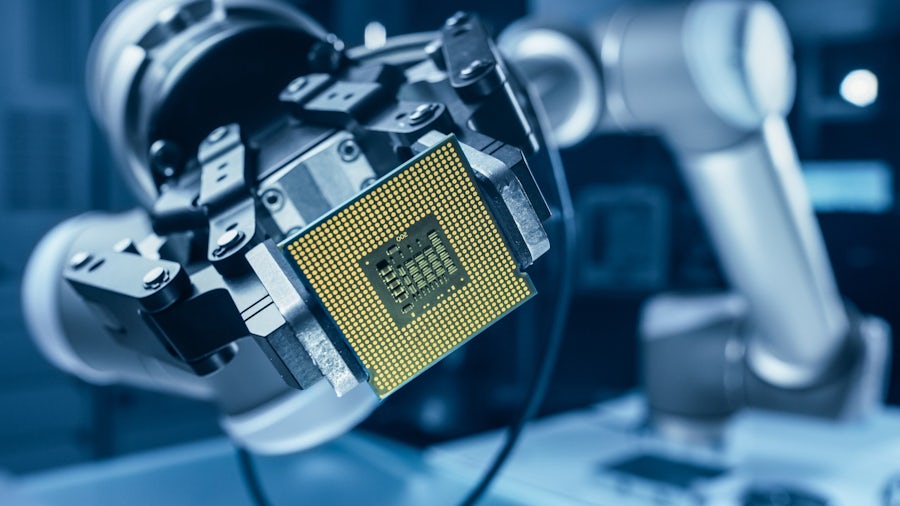 Image of an integrated circuit (IC) design using EDA software