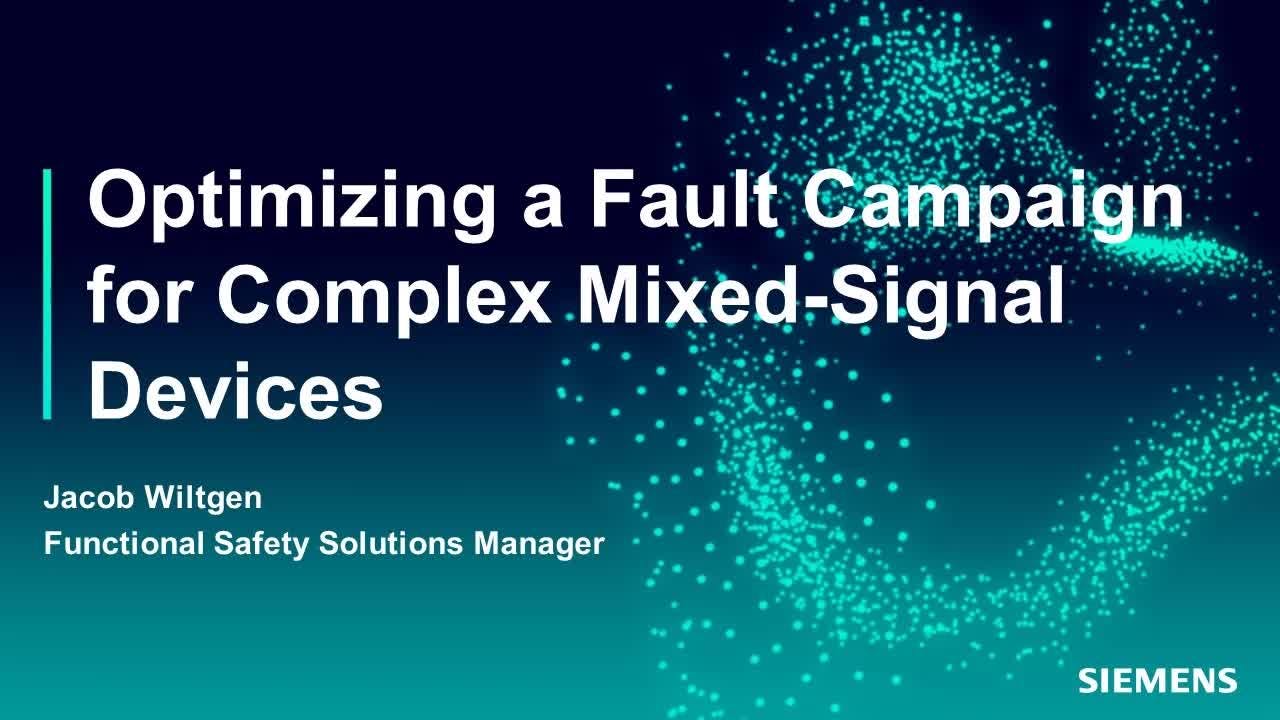 Optimizing a Fault Campaign for Complex Mixed-Signal Devices