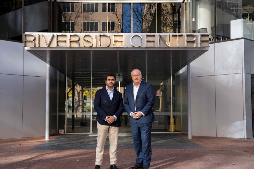 Vishant Narayan and Peter Halliday at the Riverside Centre