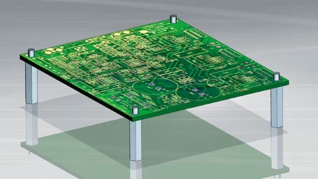 A circuit board design in NX