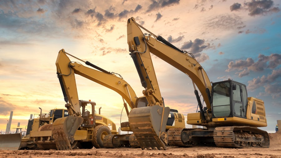 Heavy equipment in an outdoor setting