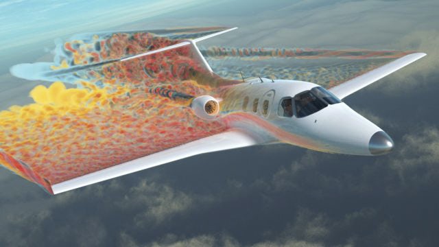 CFD simulation representation from the software.