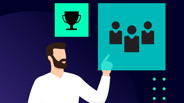 An illustration representing the Siemens Realize LIVE Techcellence Award for Digital Transformation.