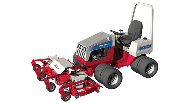 An image of the 4000 Series tractor, designed and rendered in Solid Edge. Ventrac easily converted its old 2D AutoCAD data into 3D Solid Edge data using synchronous technology.