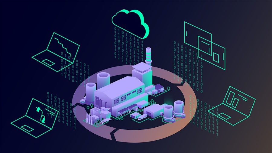 An advanced engineering environment with digital controls and connected equipment.