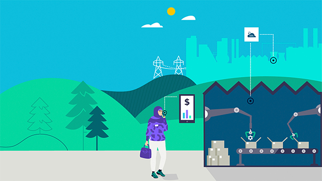 Infographies qui représentent un monde durable.