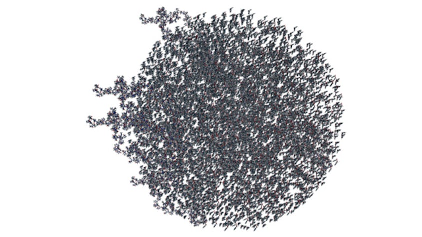 Gráficos de modelado molecular del software Simcenter Culgi.