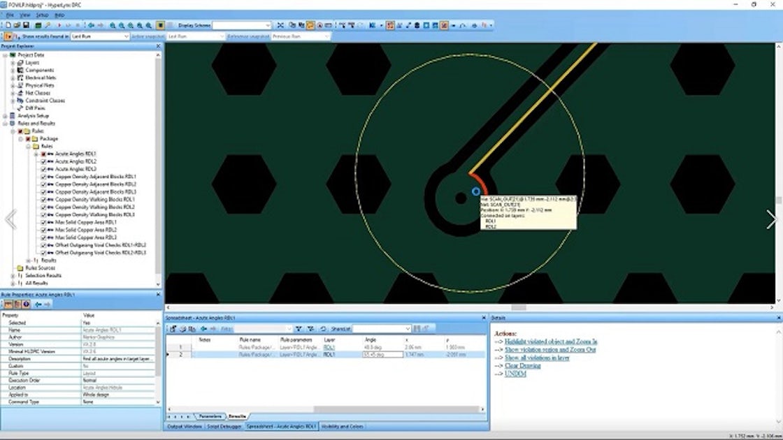 Xpedition Package Designer: Design verification with HyperLynx DRC
