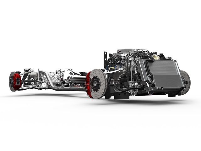 A 3D rendering of all the internal parts of an automobile designed in NX.
