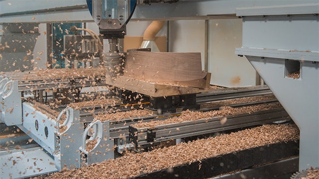 CNC wood cutting