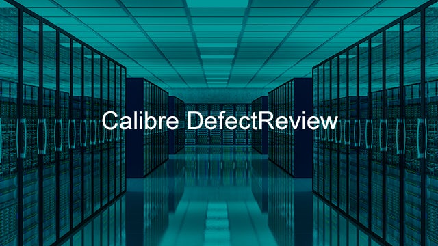 Calibre DefectReview is a graphical tool that groups defects using Calibre pattern matching. 
