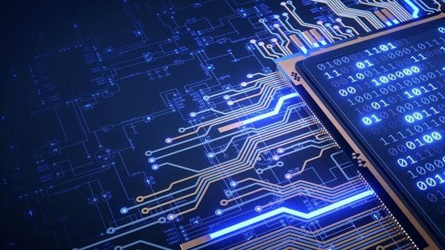 Chip with connections and code