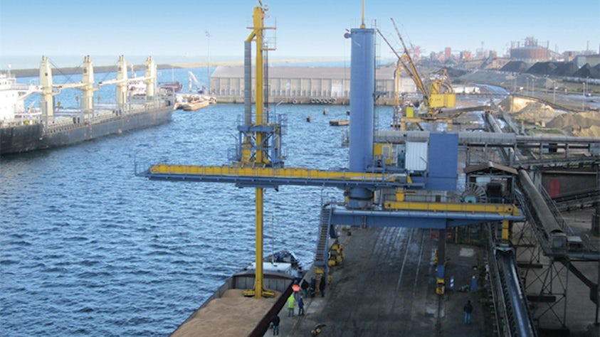 Bühler ship unloading solutions.