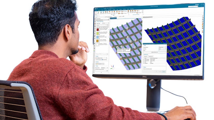 Engineer using Simcenter 3D to simulate modern engineering challenges.