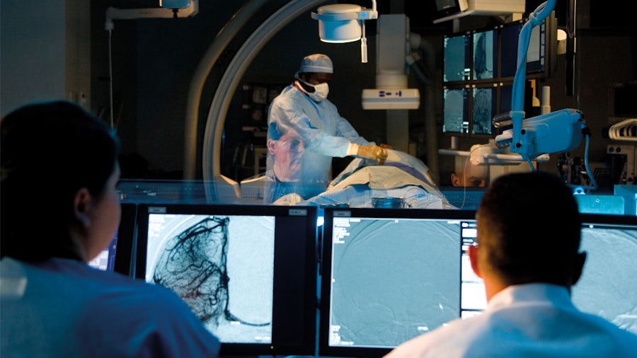 medical operation in a room