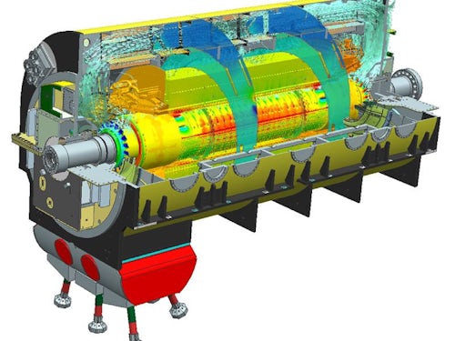 Full-scale turbomachinery thermal analysis. Cooling of SGen-3000W series turbogenerator in CAD centric CFD software.
